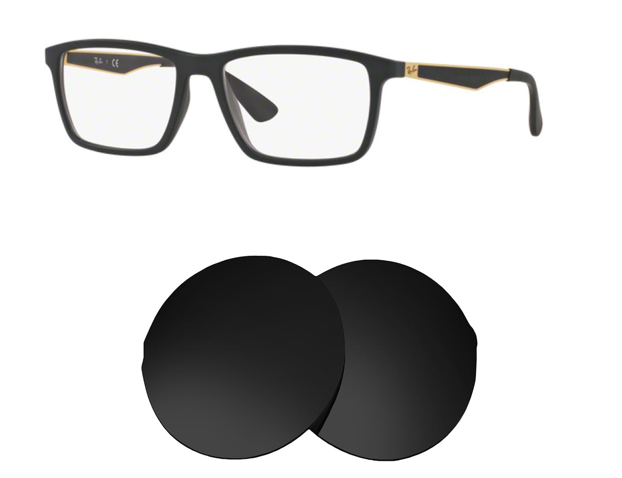 Ray-Ban RB7056 (55mm)-Replacement Lenses-Volcanic Black-Non-Polarized-Seek Optics