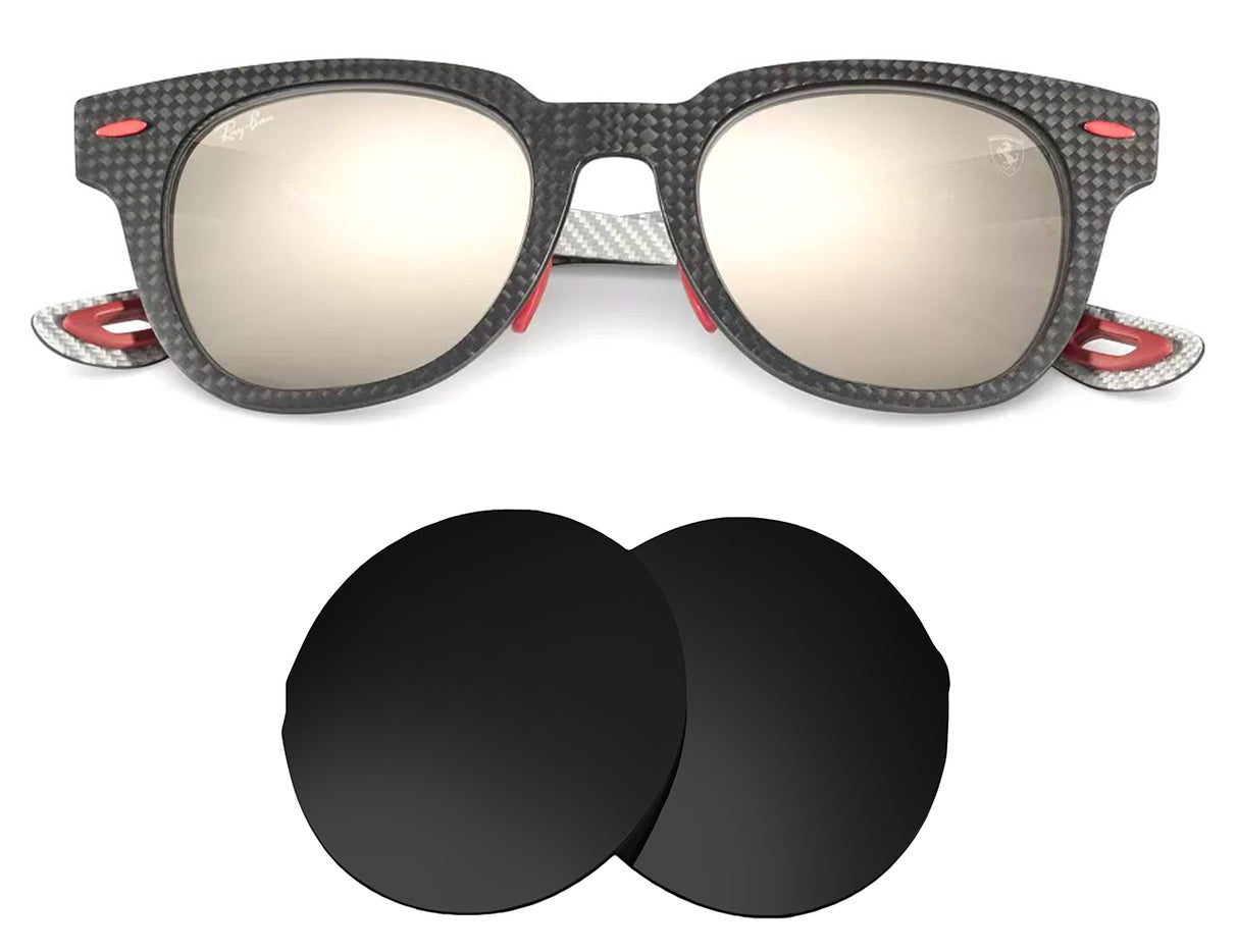 Ray-Ban RB8368M (50mm)-Replacement Lenses-Volcanic Black-Non-Polarized-Seek Optics