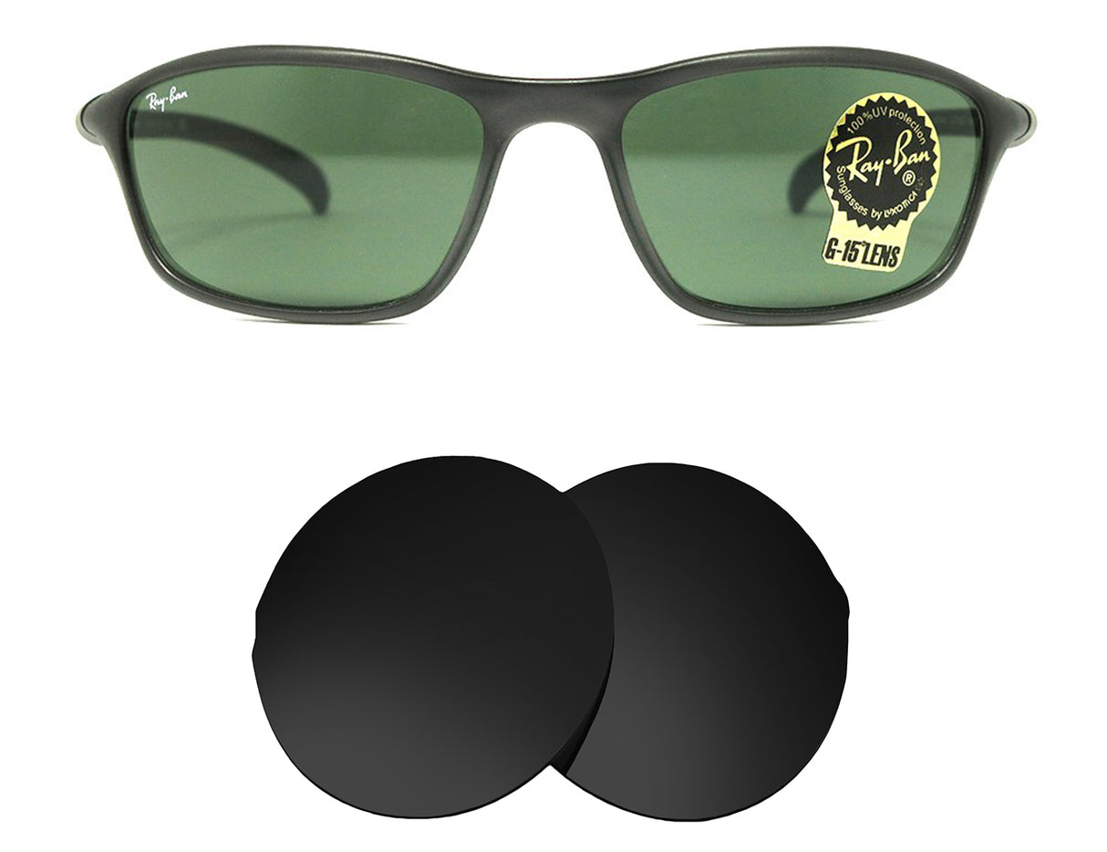 Ray-Ban RB2046 (B&L) 55mm-Replacement Lenses-Volcanic Black-Non-Polarized-Seek Optics