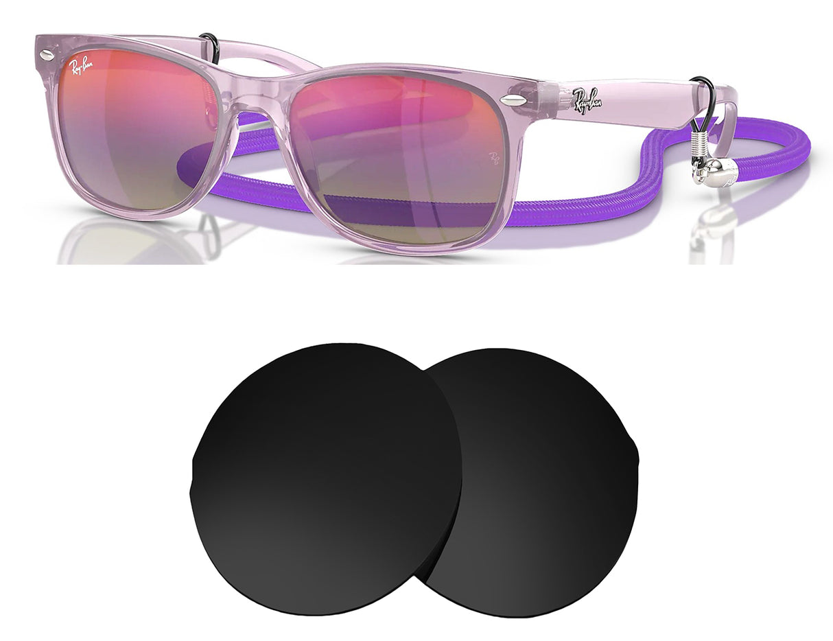 Ray-Ban RJ9052 (47mm)-Replacement Lenses-Volcanic Black-Non-Polarized-Seek Optics