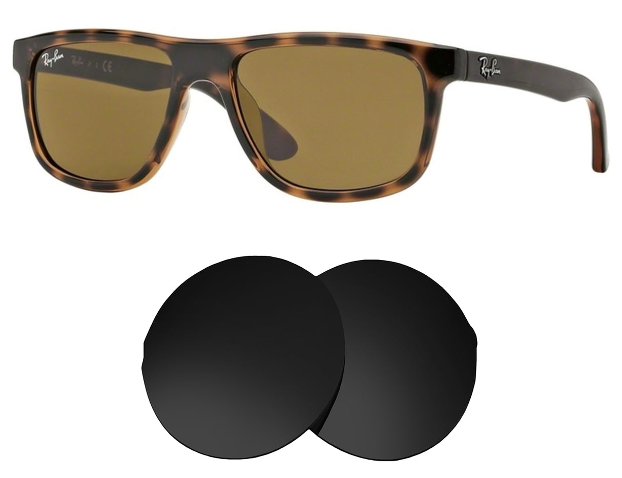 Ray-Ban RJ9057S-Replacement Lenses-Volcanic Black-Non-Polarized-Seek Optics