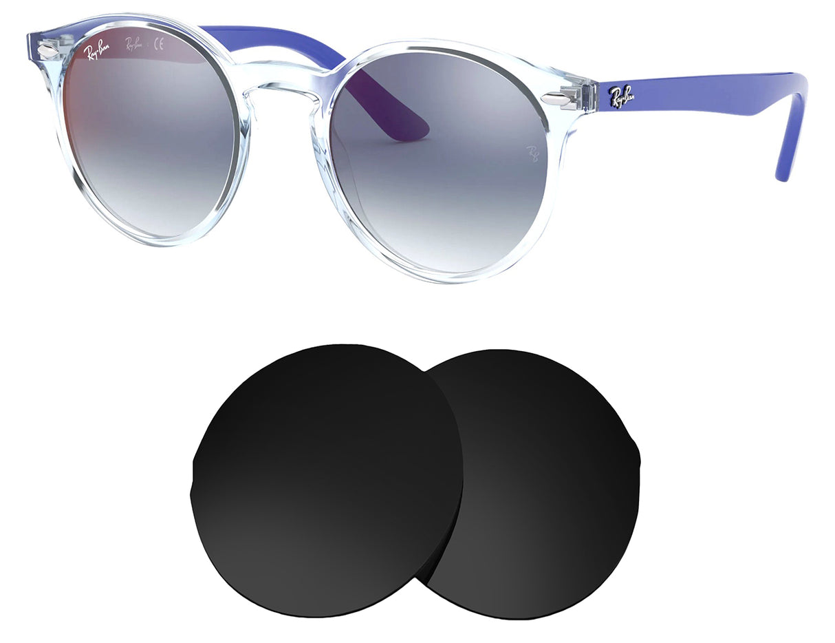 Ray-Ban RJ9064S (44mm)-Replacement Lenses-Volcanic Black-Non-Polarized-Seek Optics