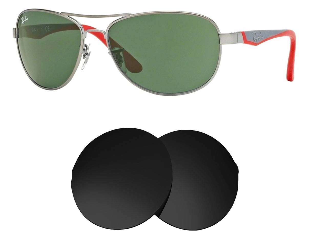 Ray-Ban RJ9534S (54mm)-Replacement Lenses-Volcanic Black-Non-Polarized-Seek Optics