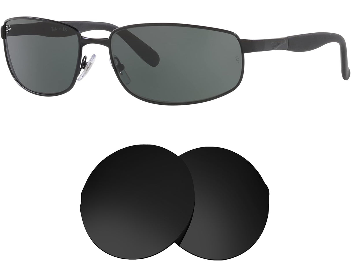 Ray-Ban RB3254 (61mm)-Replacement Lenses-Volcanic Black-Non-Polarized-Seek Optics