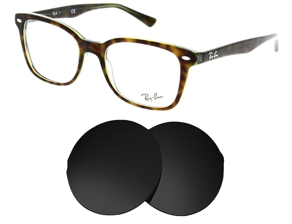 Ray-Ban RB5285 (53mm)-Replacement Lenses-Volcanic Black-Non-Polarized-Seek Optics
