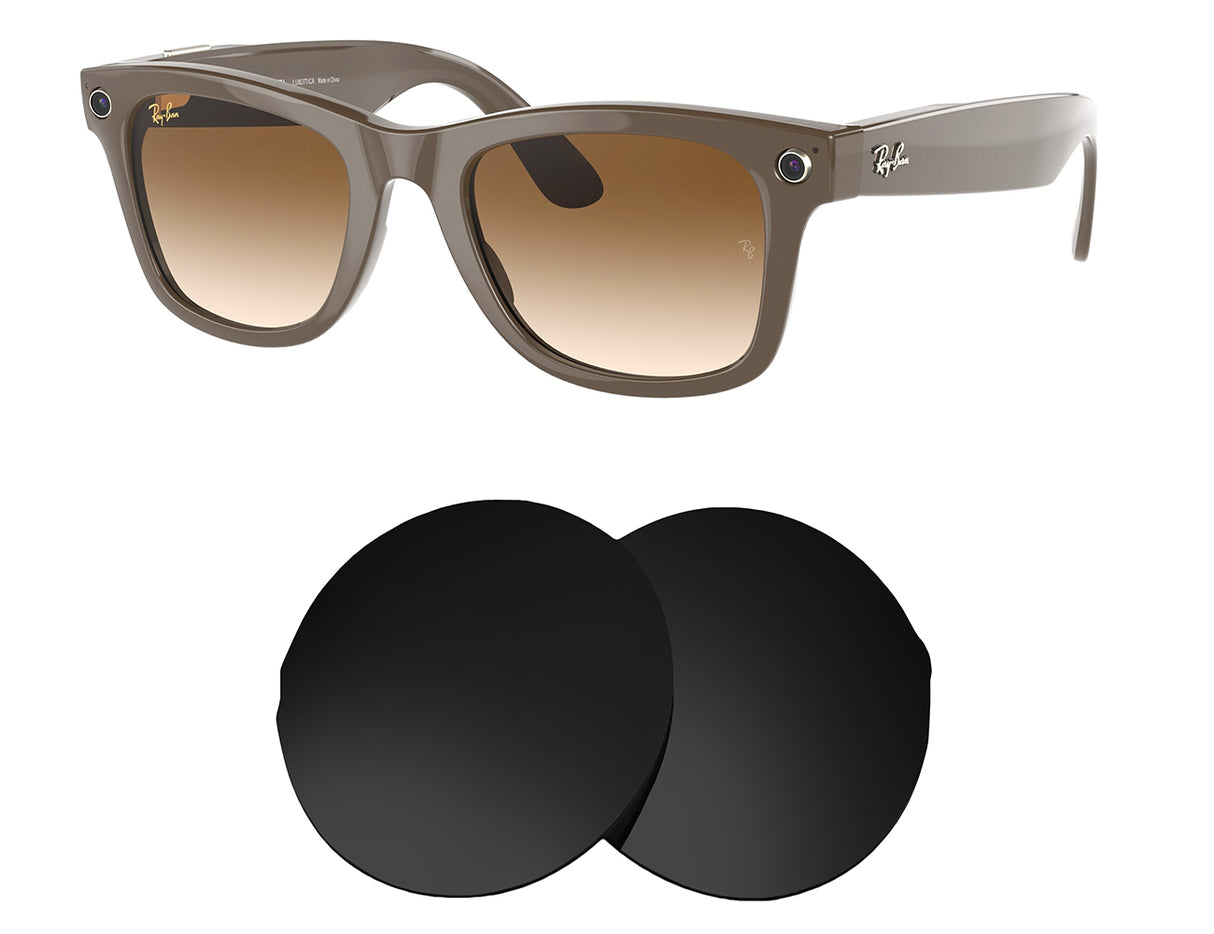 Ray-Ban RW4004 (53mm)-Replacement Lenses-Volcanic Black-Non-Polarized-Seek Optics