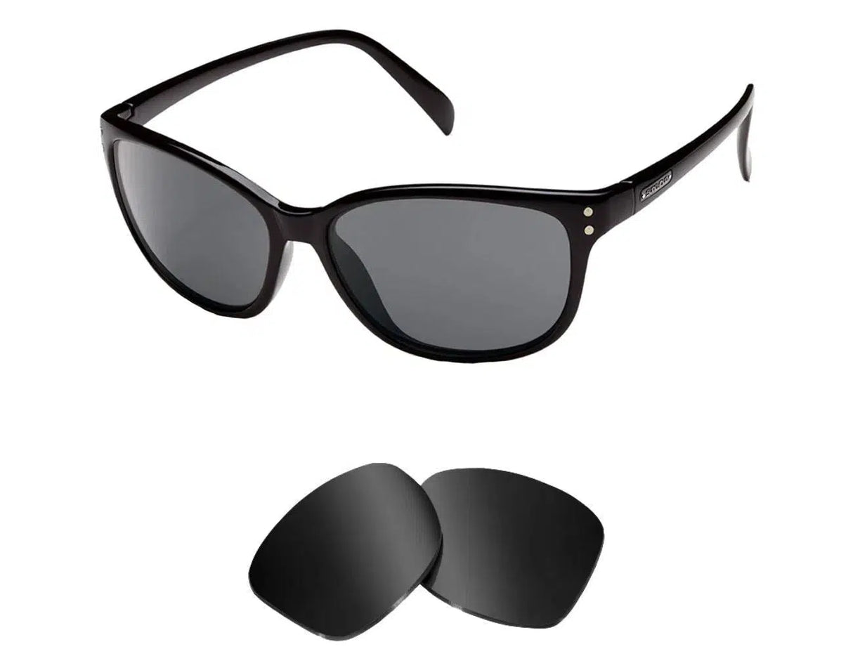 Suncloud Flutters-Replacement Lenses-Volcanic Black-Non-Polarized-Seek Optics