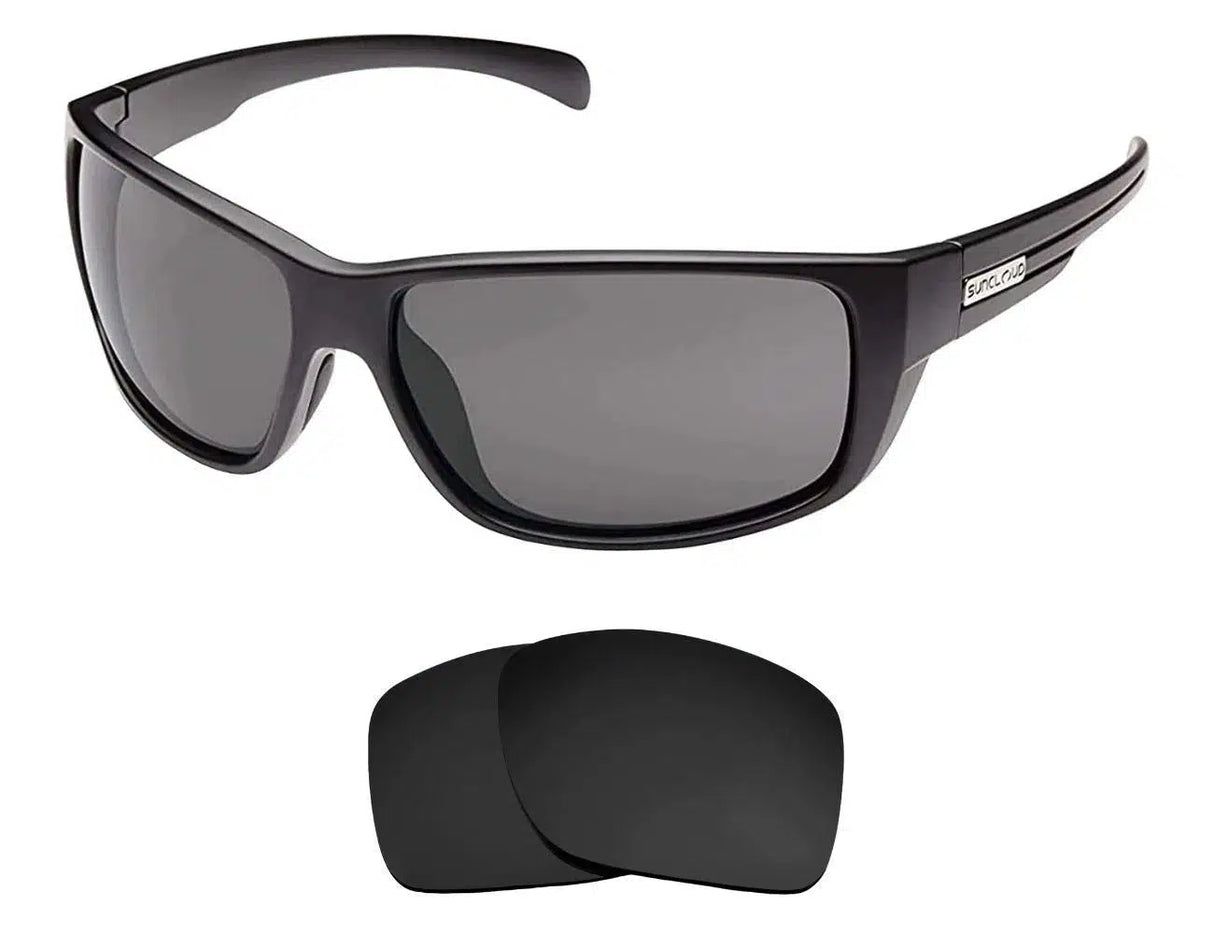 Suncloud Milestones-Replacement Lenses-Volcanic Black-Non-Polarized-Seek Optics
