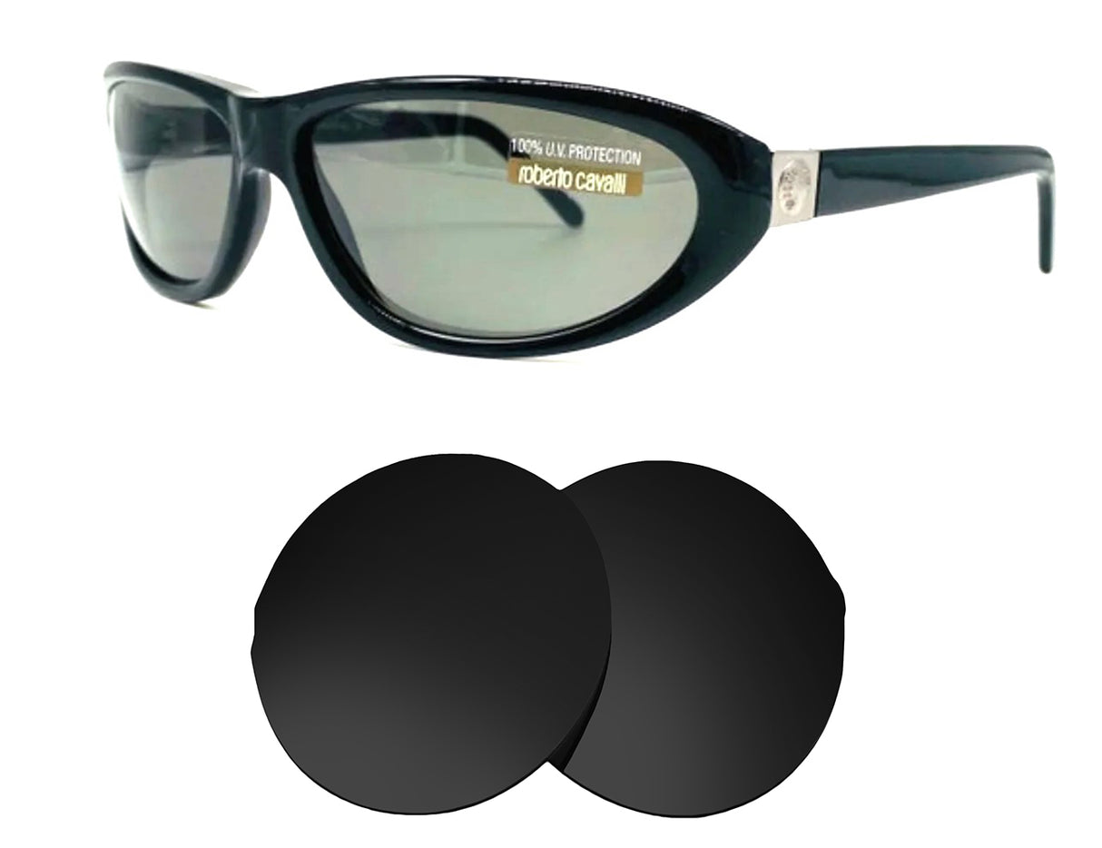 Roberto Cavalli Icaro 133S 63mm-Replacement Lenses-Volcanic Black-Non-Polarized-Seek Optics