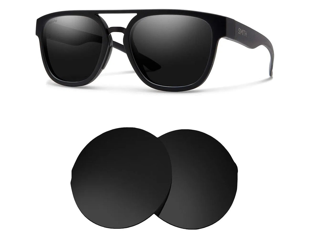 Smith Agency-Replacement Lenses-Volcanic Black-Non-Polarized-Seek Optics