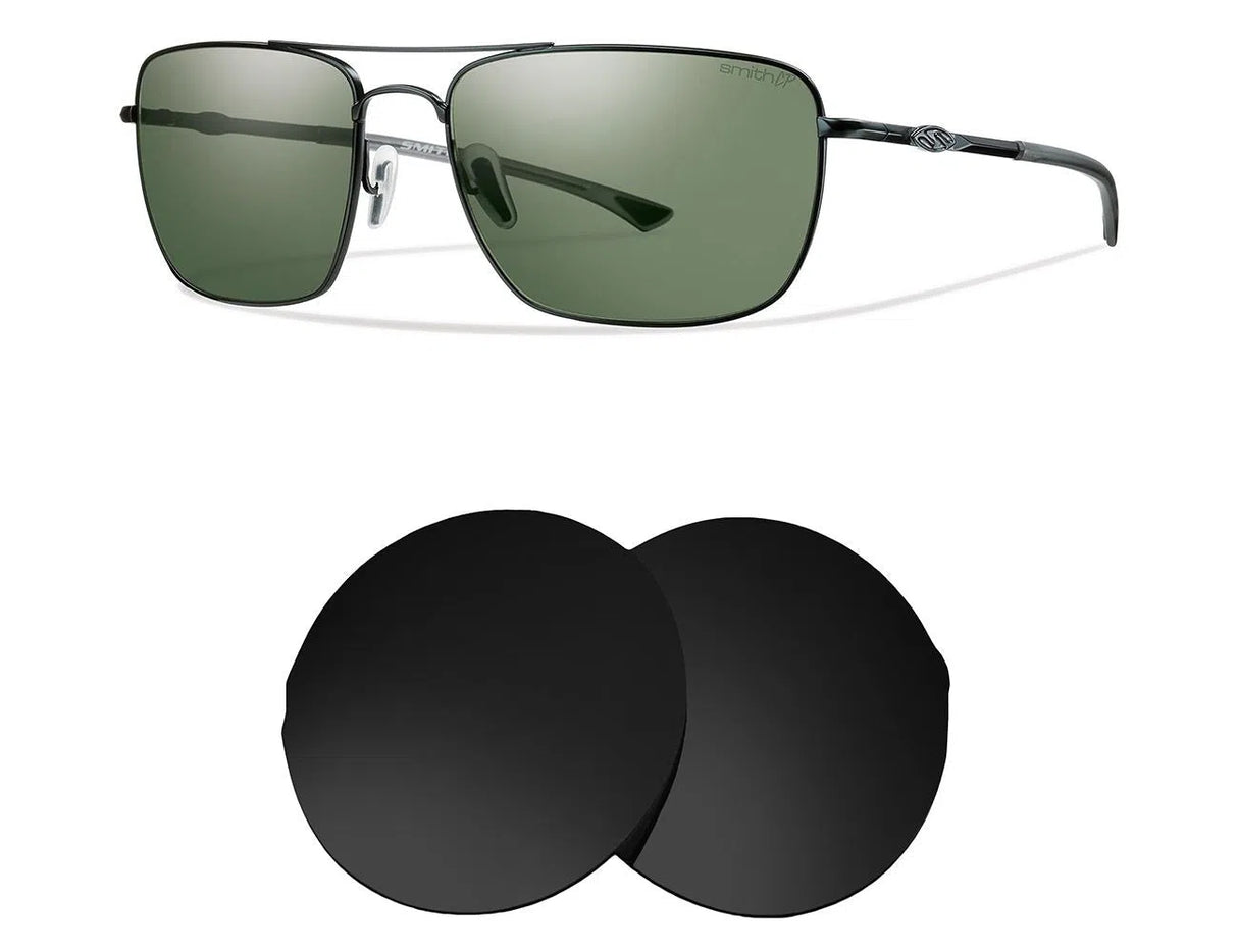 Smith Audible Rectangle-Replacement Lenses-Volcanic Black-Non-Polarized-Seek Optics