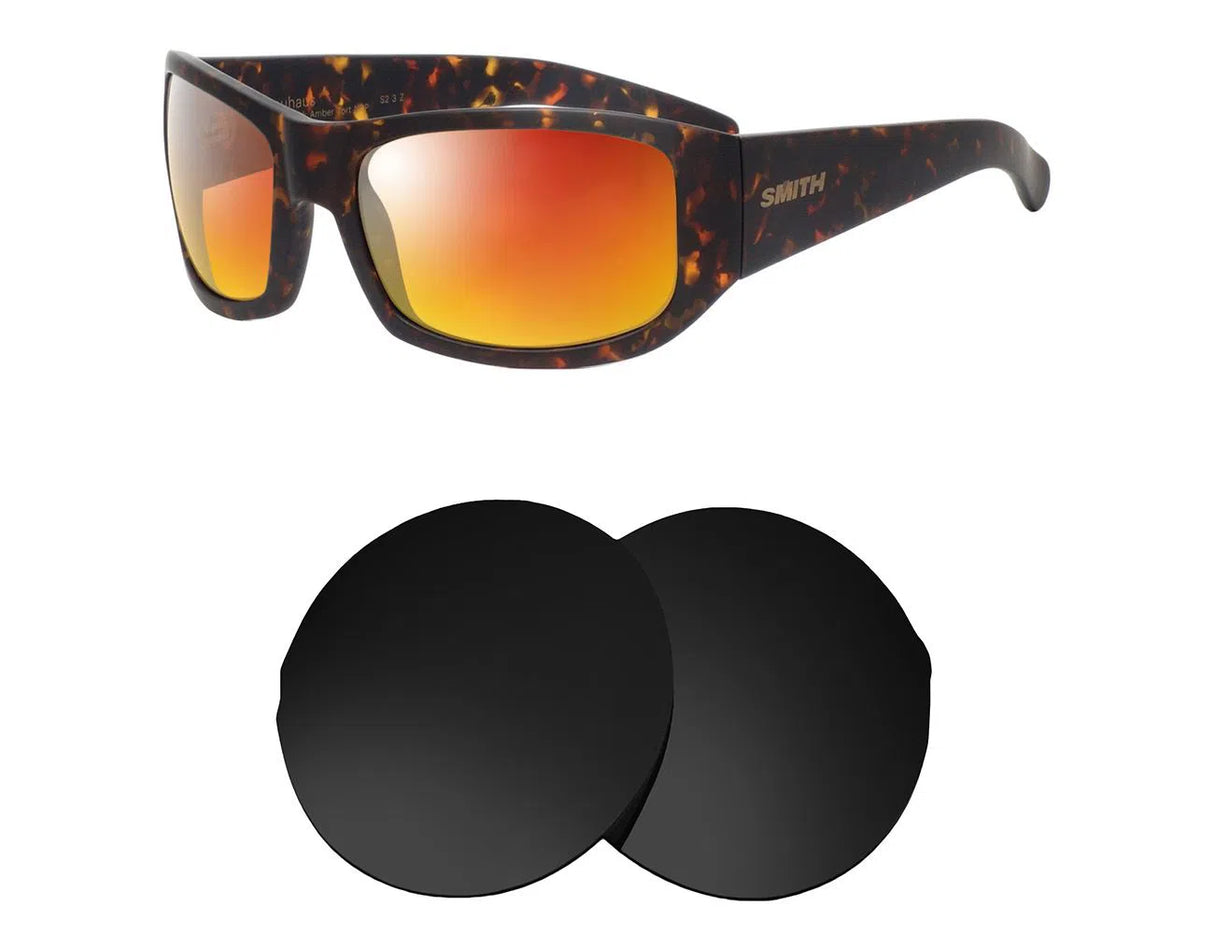 Smith Bauhaus-Replacement Lenses-Volcanic Black-Non-Polarized-Seek Optics