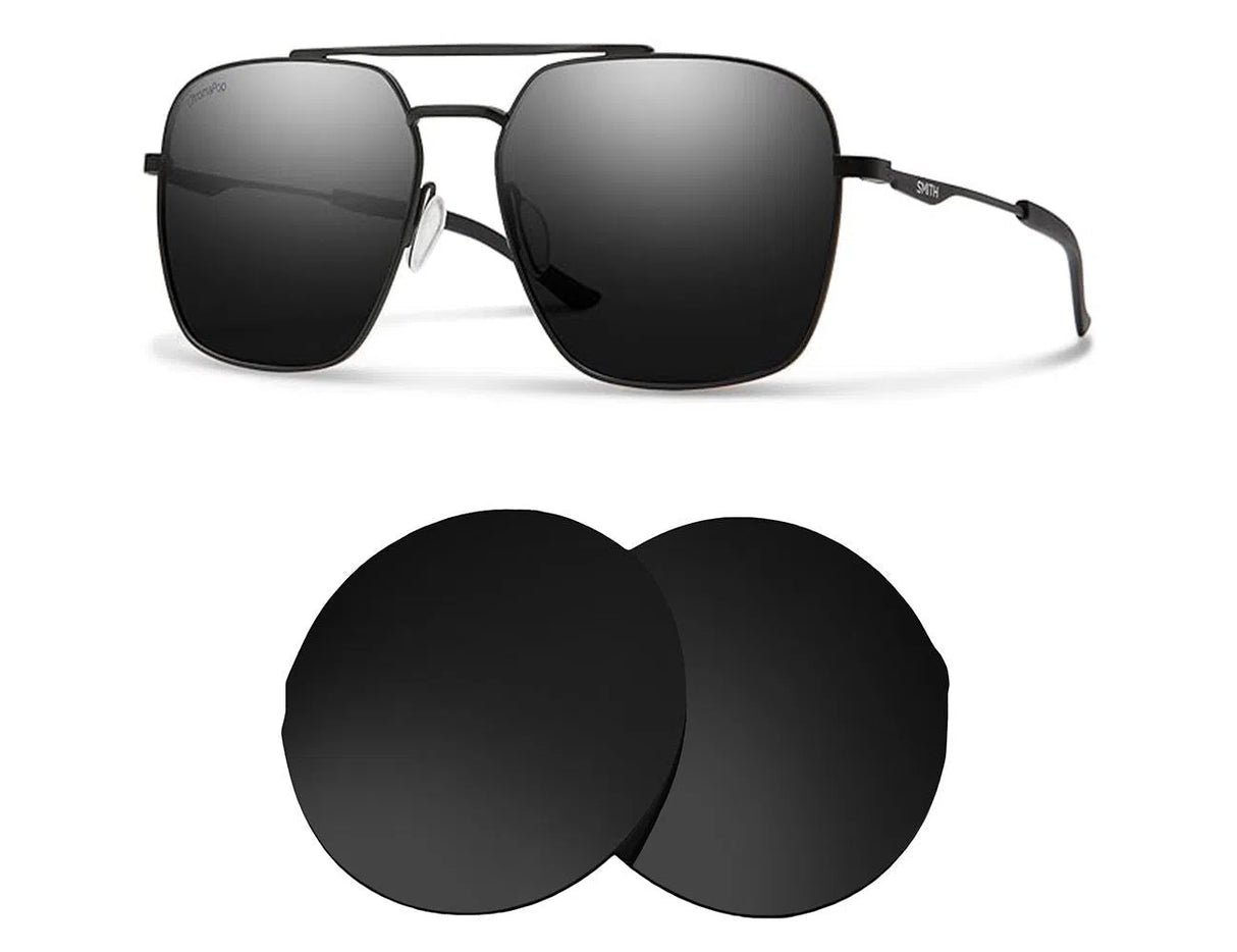 Smith Double Down-Replacement Lenses-Volcanic Black-Non-Polarized-Seek Optics