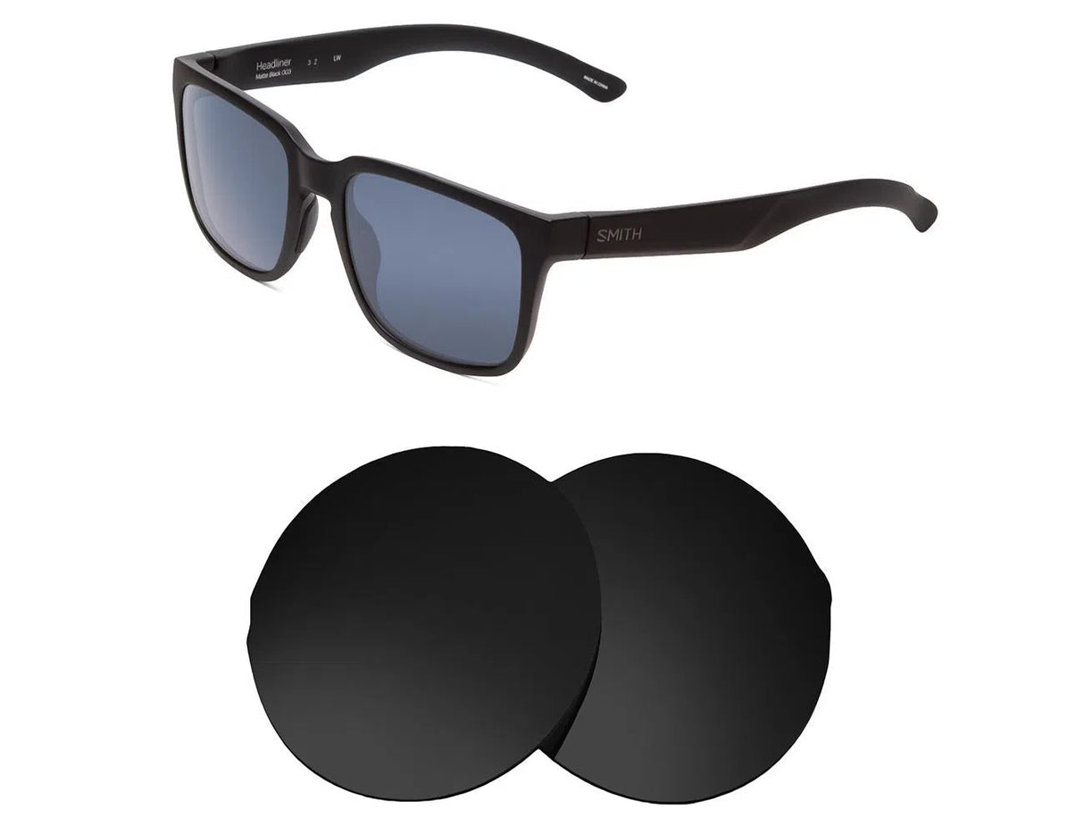 Smith Headliner-Replacement Lenses-Volcanic Black-Non-Polarized-Seek Optics