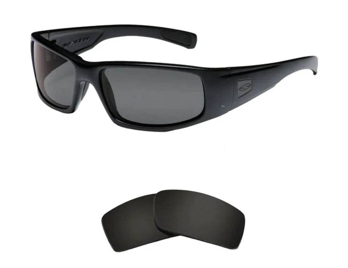 Smith Hideout Tactical Elite-Replacement Lenses-Volcanic Black-Non-Polarized-Seek Optics
