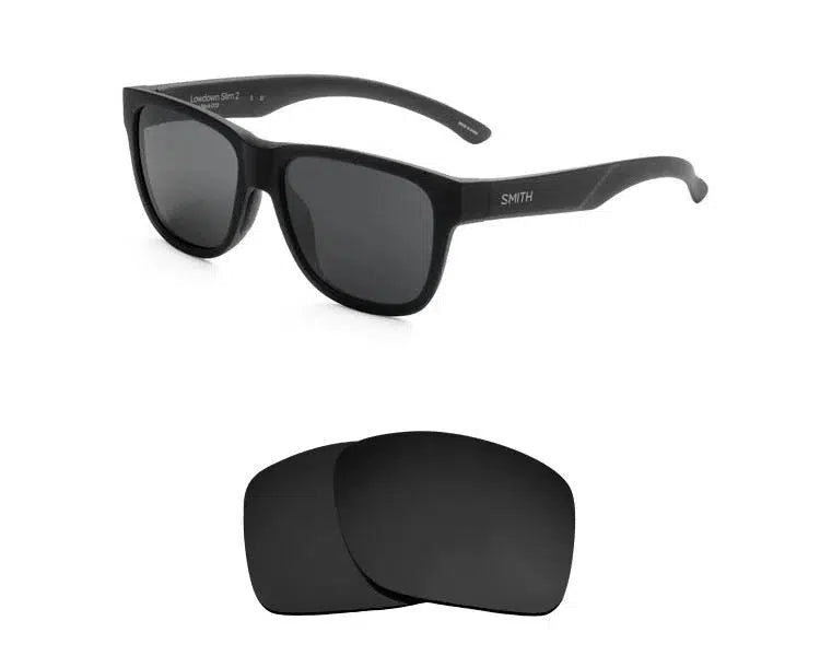 Smith Lowdown Slim 2-Replacement Lenses-Volcanic Black-Non-Polarized-Seek Optics