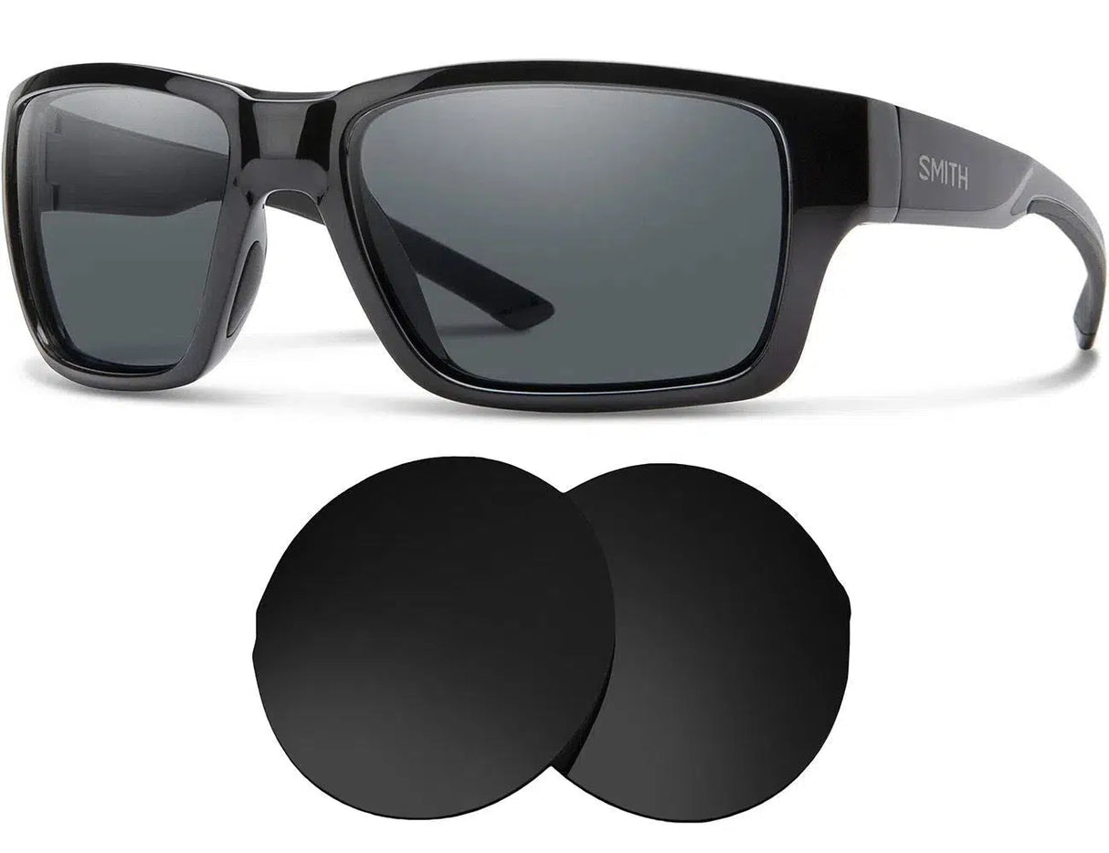 Smith Outback-Replacement Lenses-Volcanic Black-Non-Polarized-Seek Optics