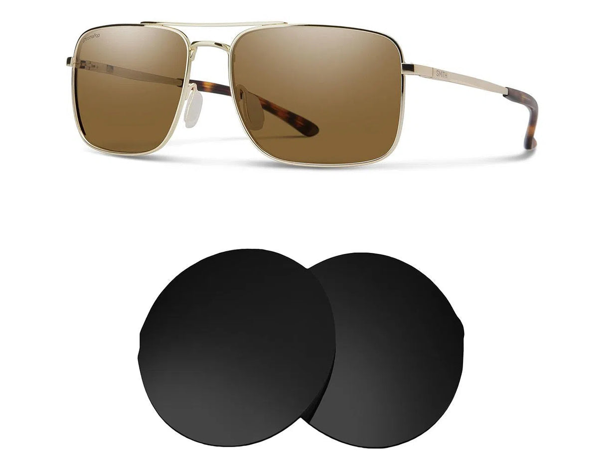 Smith Outcome-Replacement Lenses-Volcanic Black-Non-Polarized-Seek Optics