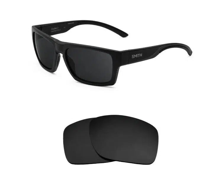 Smith Outlier 2-Replacement Lenses-Volcanic Black-Non-Polarized-Seek Optics