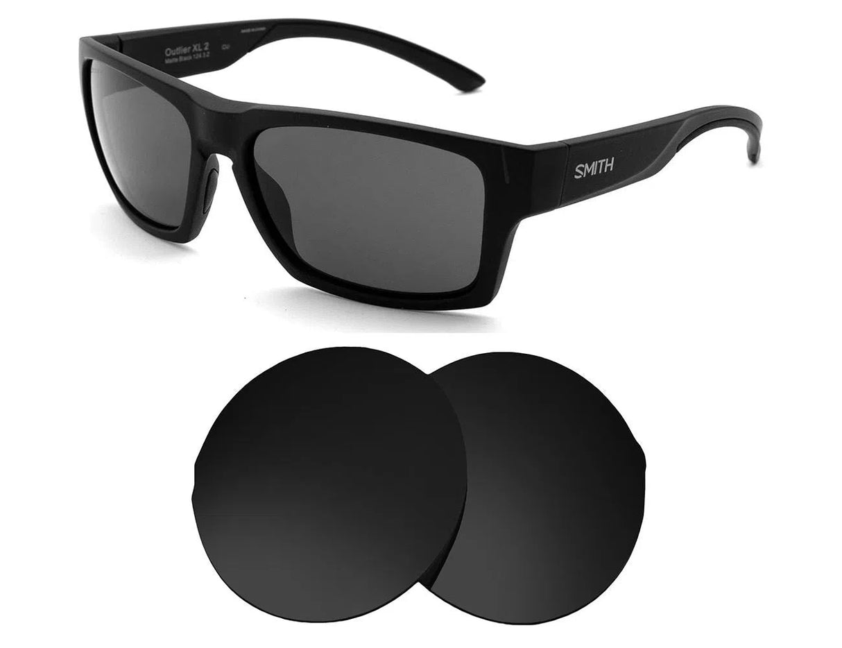 Smith Outlier XL 2-Replacement Lenses-Volcanic Black-Non-Polarized-Seek Optics