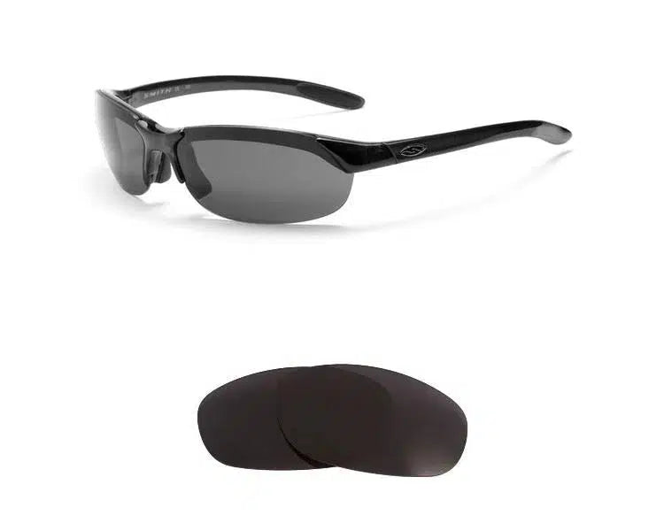 Smith Parallel-Replacement Lenses-Volcanic Black-Non-Polarized-Seek Optics