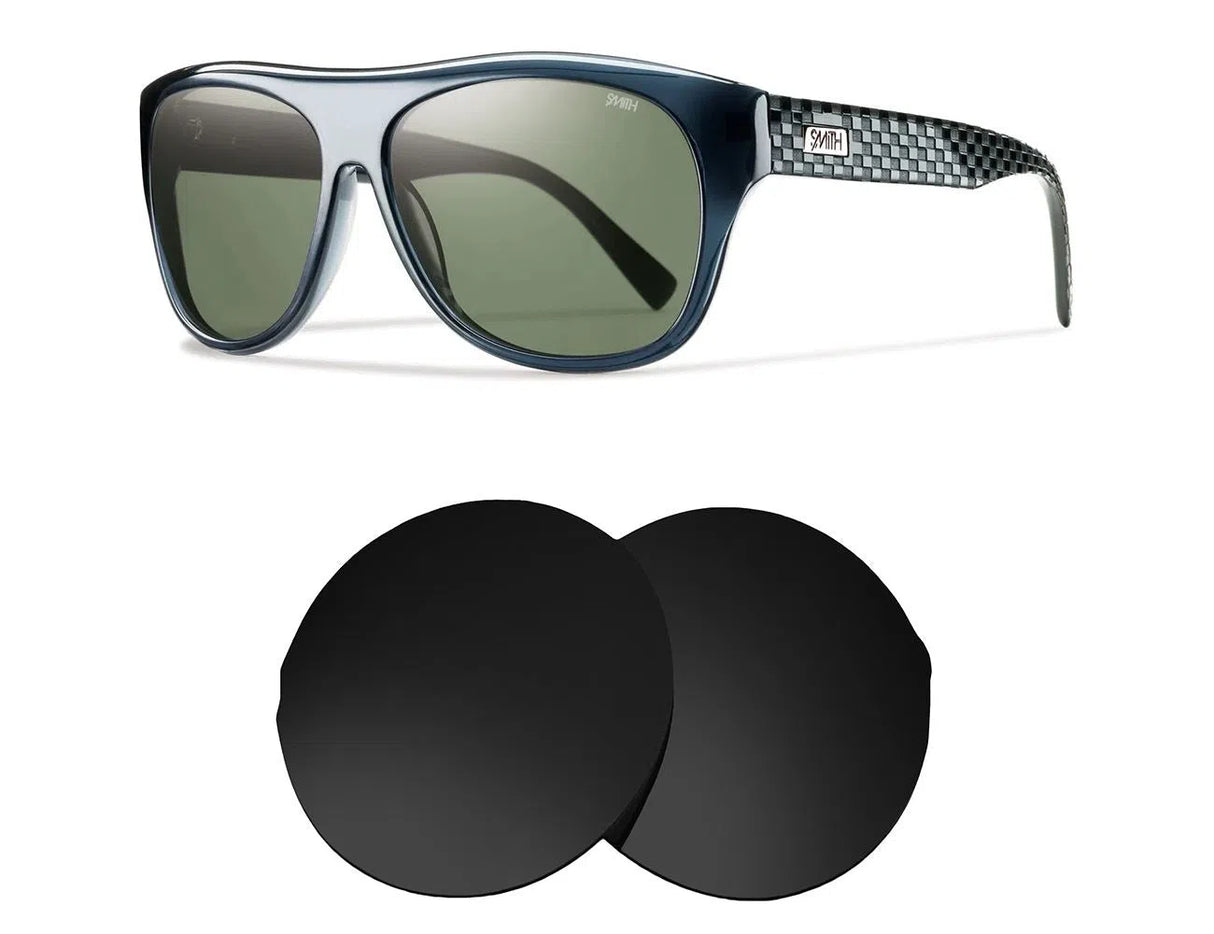 Smith Roundhouse-Replacement Lenses-Volcanic Black-Non-Polarized-Seek Optics