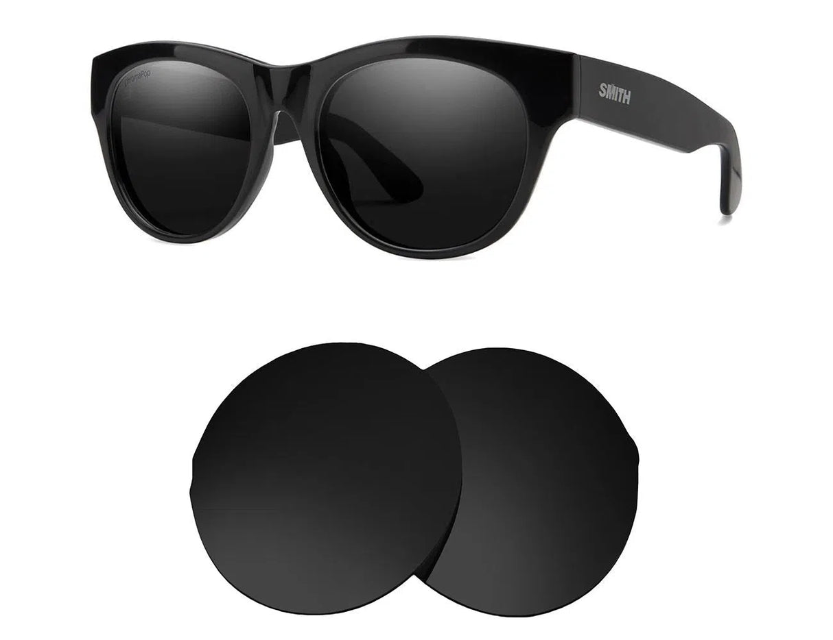 Smith Sophisticate-Replacement Lenses-Volcanic Black-Non-Polarized-Seek Optics