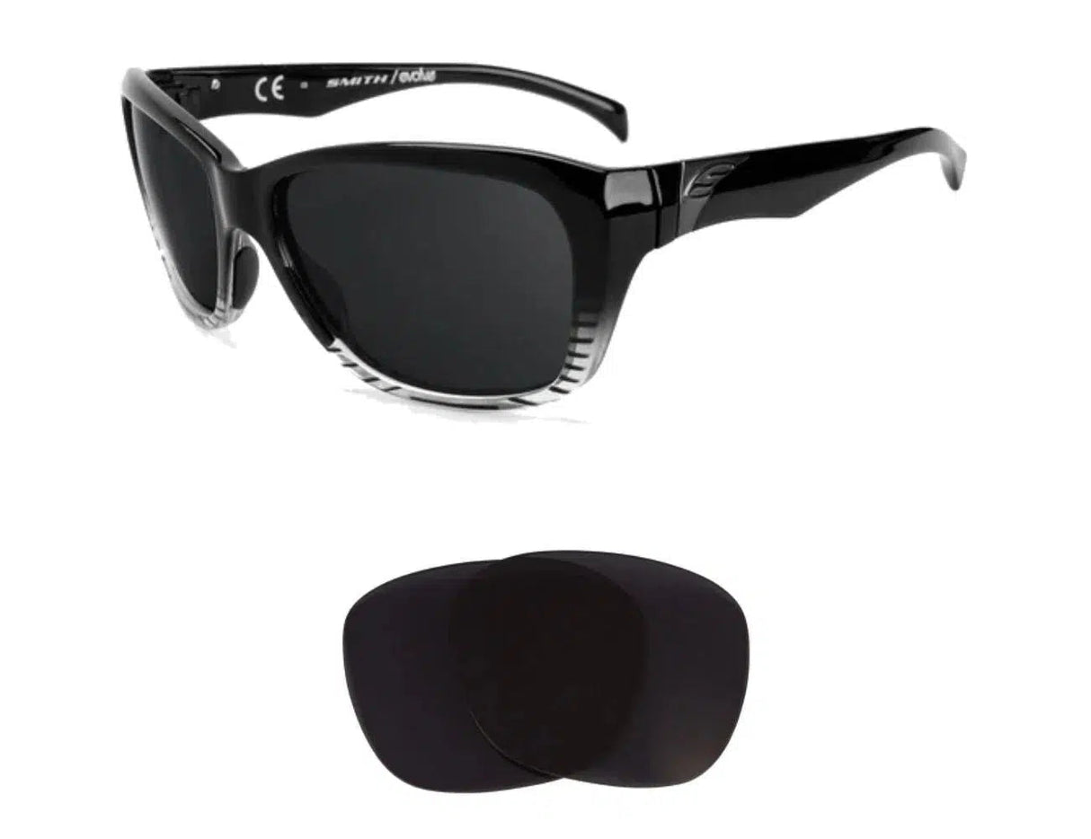 Smith Spree-Replacement Lenses-Volcanic Black-Non-Polarized-Seek Optics