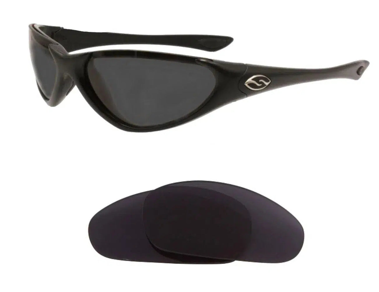 Smith Voodoo-Replacement Lenses-Volcanic Black-Non-Polarized-Seek Optics