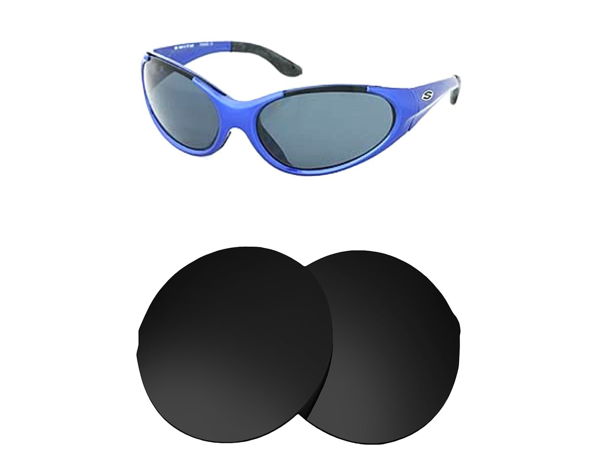 Smith Bazooka-Replacement Lenses-Volcanic Black-Non-Polarized-Seek Optics