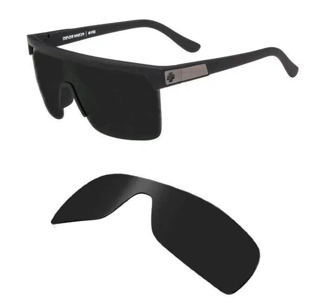 Spy Optic Flynn 50/50-Replacement Lenses-Volcanic Black-Standard Polarized - Eliminate Glare-Seek Optics