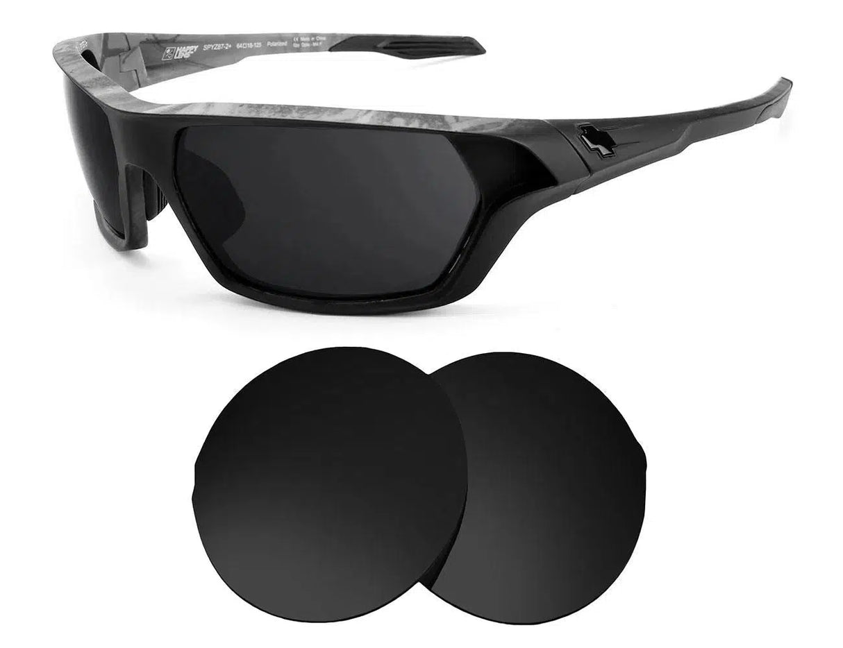 Spy Optic Quanta-Replacement Lenses-Volcanic Black-Non-Polarized-Seek Optics