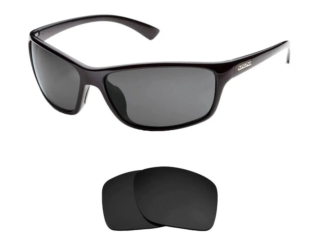 Suncloud Hook-Replacement Lenses-Volcanic Black-Non-Polarized-Seek Optics