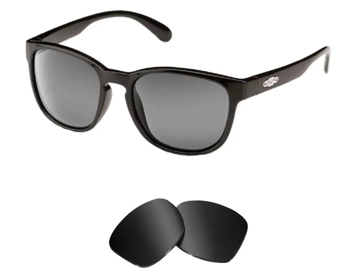 Suncloud Loveseat-Replacement Lenses-Volcanic Black-Non-Polarized-Seek Optics