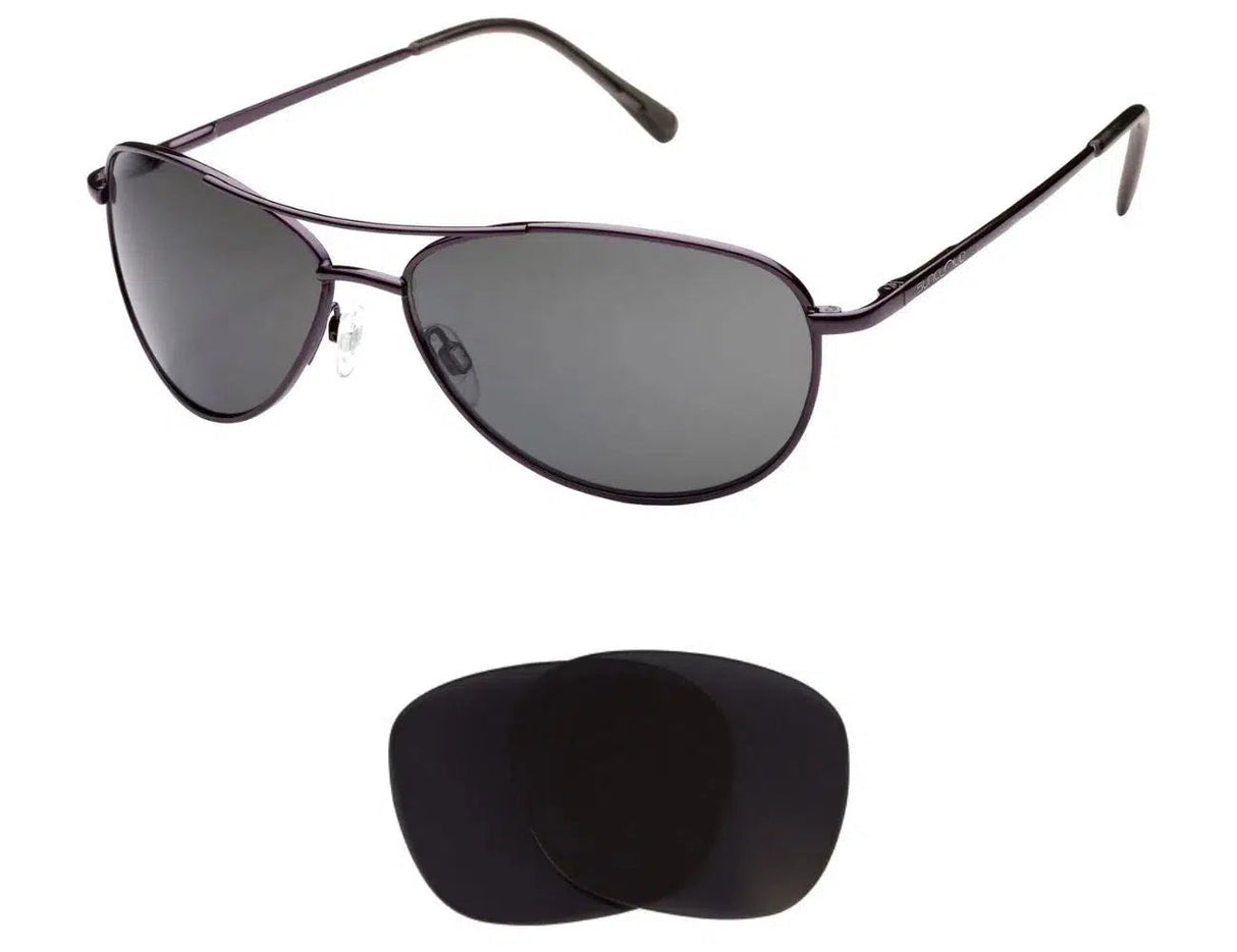 Suncloud Petrol-Replacement Lenses-Volcanic Black-Non-Polarized-Seek Optics