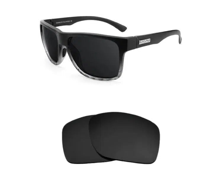 Suncloud Rambler-Replacement Lenses-Volcanic Black-Non-Polarized-Seek Optics