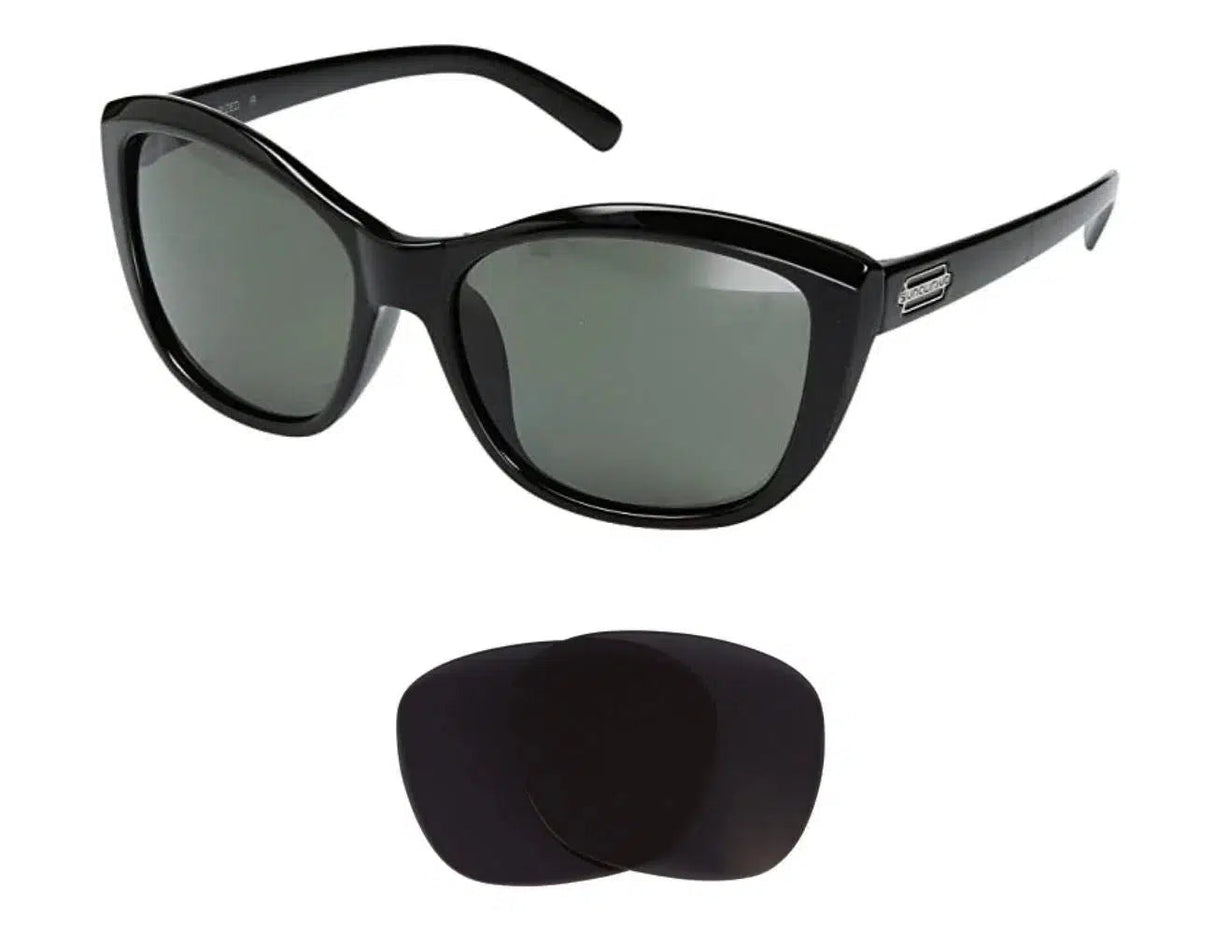 Suncloud Skyline-Replacement Lenses-Volcanic Black-Non-Polarized-Seek Optics