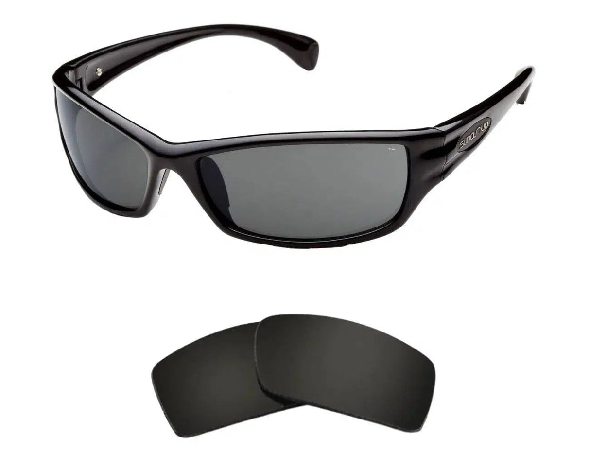 Suncloud Tailgate-Replacement Lenses-Volcanic Black-Non-Polarized-Seek Optics