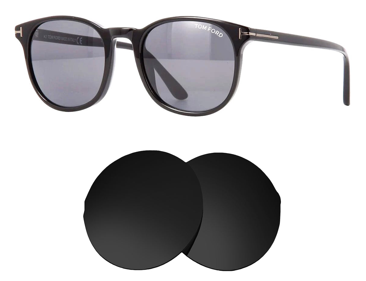 Tom Ford Ansel TF858-Replacement Lenses-Volcanic Black-Non-Polarized-Seek Optics