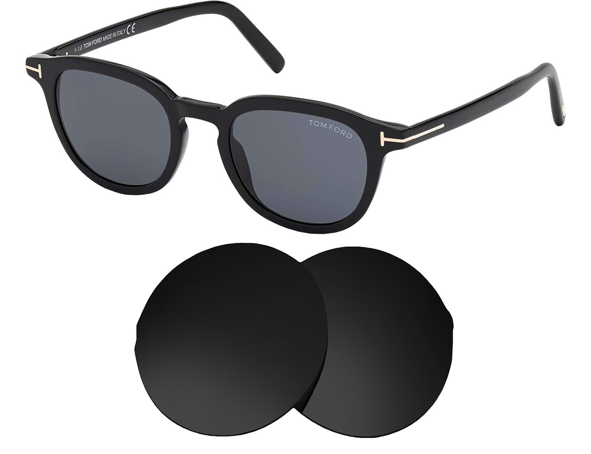 Tom Ford PAX TF816 (51mm)-Replacement Lenses-Volcanic Black-Non-Polarized-Seek Optics
