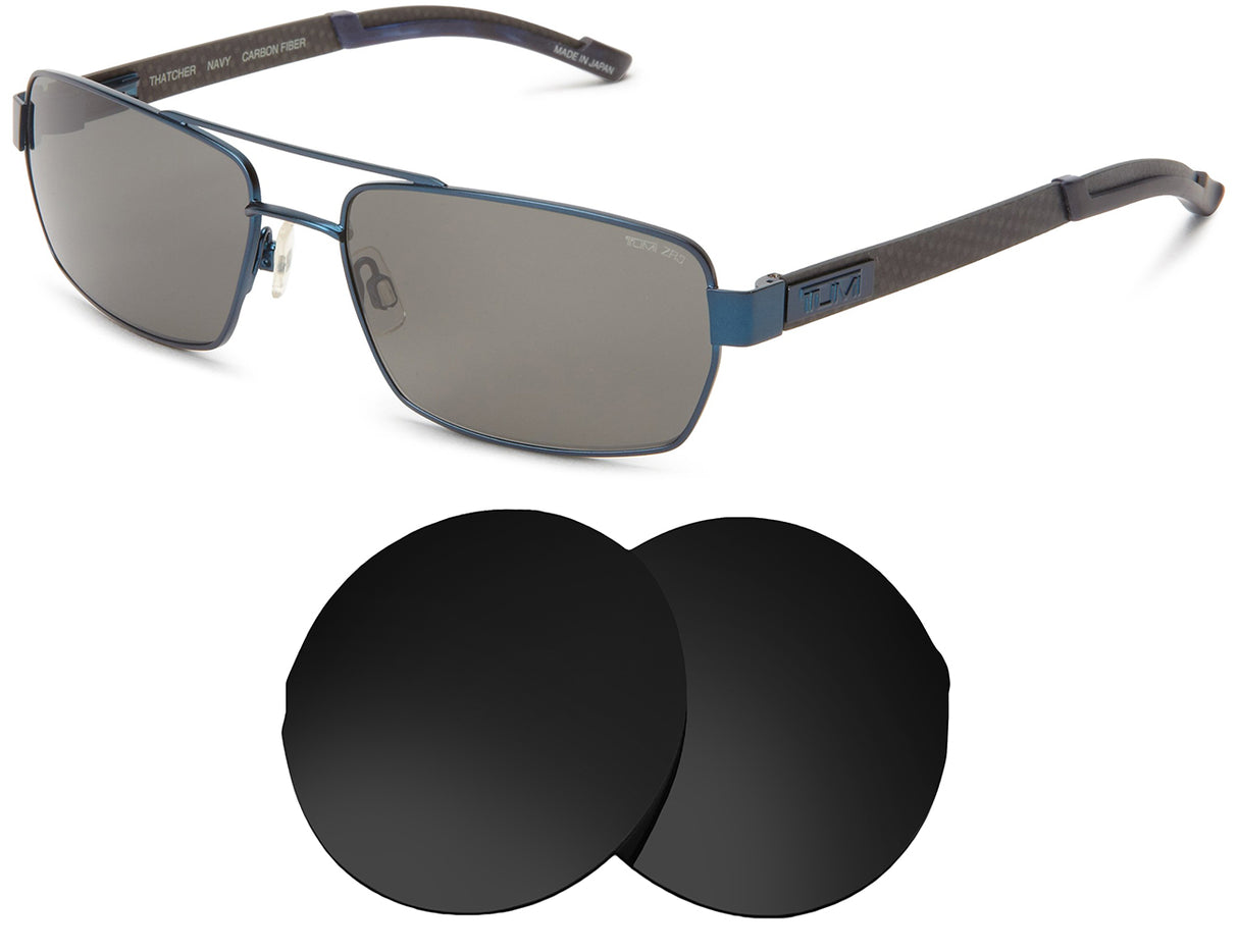 Tumi Thatcher-Replacement Lenses-Volcanic Black-Non-Polarized-Seek Optics