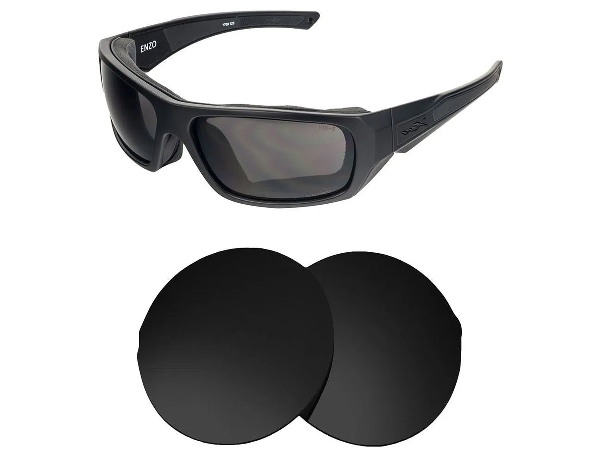 Wiley-X Enzo-Replacement Lenses-Volcanic Black-Non-Polarized-Seek Optics