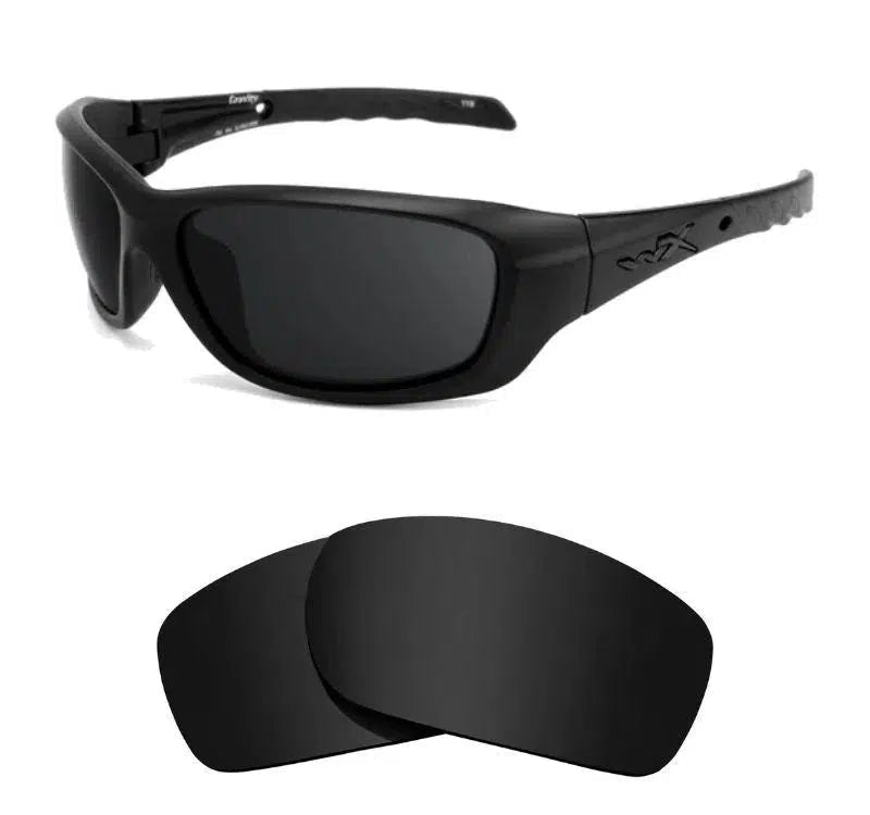 Wiley-X Gravity-Replacement Lenses-Volcanic Black-Non-Polarized-Seek Optics