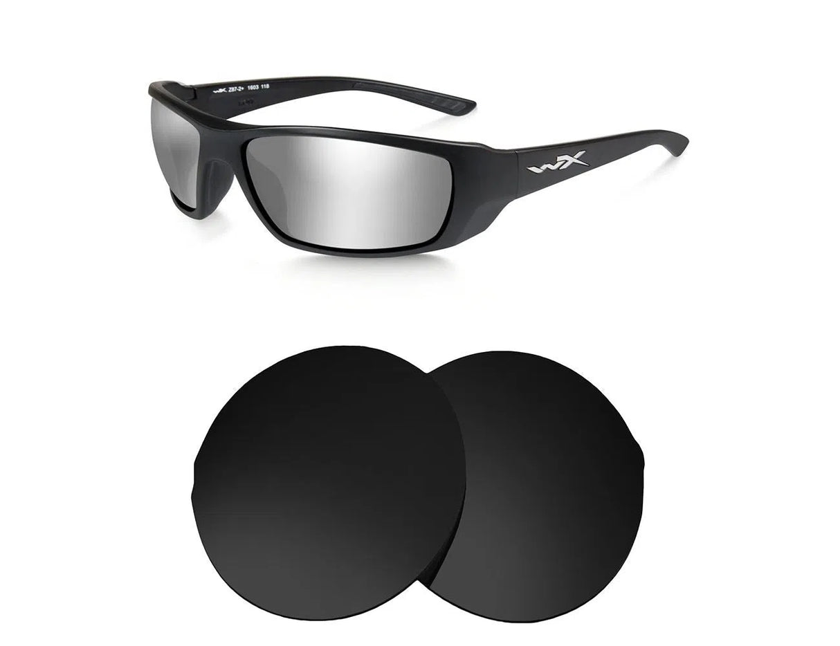 Wiley-X Kobe-Replacement Lenses-Volcanic Black-Non-Polarized-Seek Optics