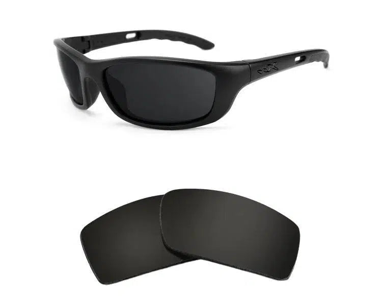 Wiley-X P-17-Replacement Lenses-Volcanic Black-Non-Polarized-Seek Optics