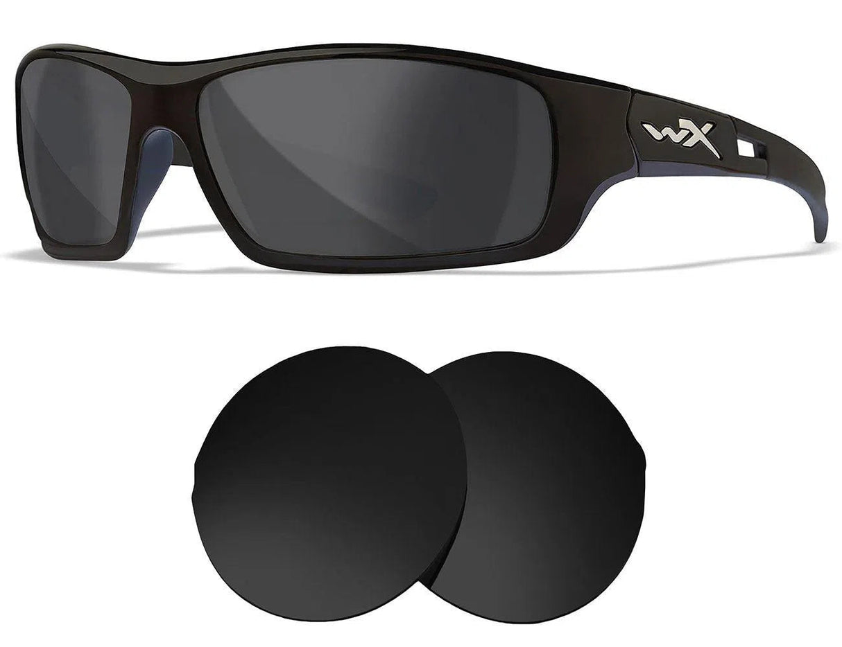 Wiley-X Slay-Replacement Lenses-Volcanic Black-Non-Polarized-Seek Optics