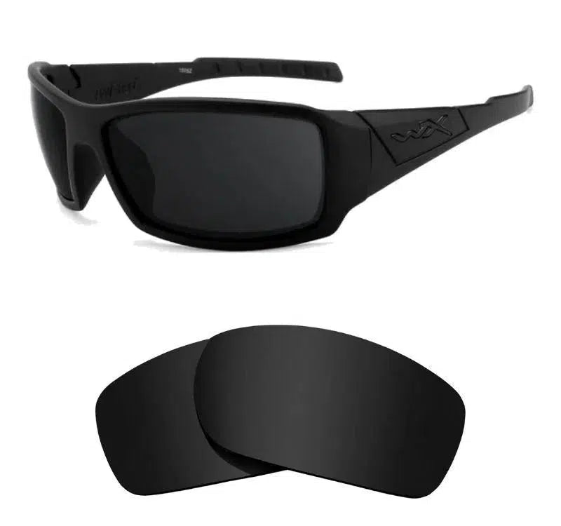 Wiley-X Twisted-Replacement Lenses-Volcanic Black-Non-Polarized-Seek Optics