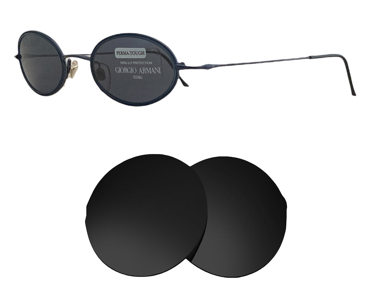 Armani 682-Replacement Lenses-Volcanic Black-Non-Polarized-Seek Optics