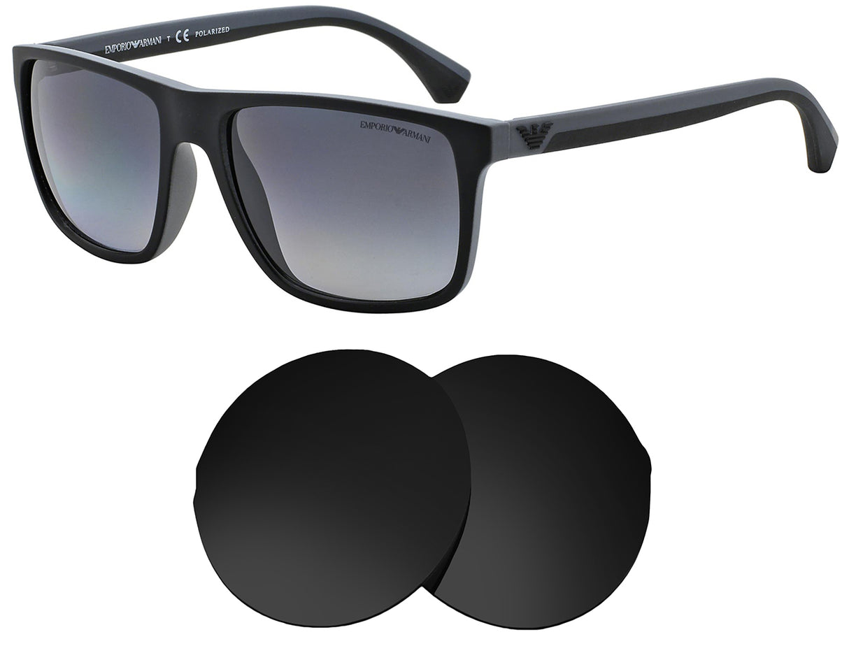 Armani EA4033-Replacement Lenses-Volcanic Black-Non-Polarized-Seek Optics