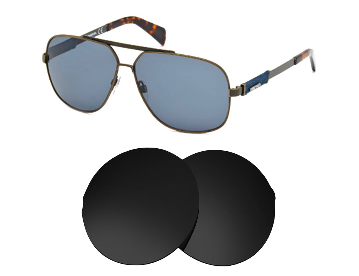 Diesel DL 0088-Replacement Lenses-Volcanic Black-Non-Polarized-Seek Optics